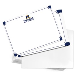 Desert Cactus Montana State University 10 Pack Notecards Stationery Cardstock Bobcats MSU Includes Envelopes Memo Party Thank You (Notecard 4b)