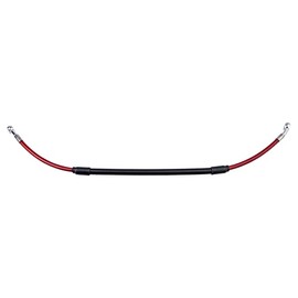 Tusk Rear Motorcycle Steel Braided Brake Line Standard Length Red Compatible with Honda CR250R 2002-2007/CRF450R 2002-2016/CRF450X 2005-2017