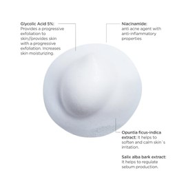 Reve Dermatologique | Oxidermc Foamer G5 - Espuma Facial Dermolimpiadora Anti imperfecciones - Ácido Glicólico, Niacinamida, Extracto de Corteza de Sa