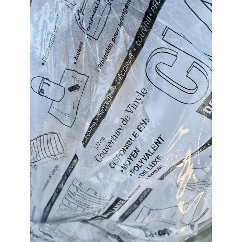 Kittrich Clear Vinyl 54" Wide PREMIUM NON-ADHESIVE Cover Protect Decor