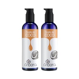 Árbora 2 Pack Aceites de COCO | HIDRATACIÓN PROFUNDA DE PIEL, CABELLO Y UÑAS | Fácil aplicación | Con Acidos Grasos | 100% PURO| Evita las Puntas Abiertas | Aceites Esenciales | 90 ml