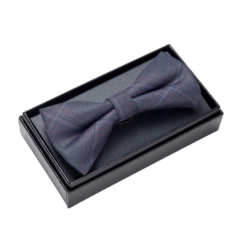 MASADA Mens Checked Bow Tie Pre-Tied Fully Adjustable Handmade with