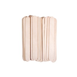 SILMII Wax Sticks Hair Removal Wood Waxing Craft Sticks Spatulas Applicators Durable Sticks Popsicle Stick for DIY (100PCS)
