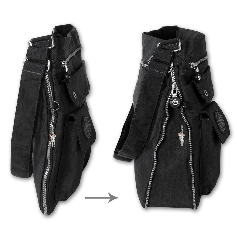 Bag Street Shoulder Bag Street Across the Body Bag Black