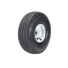 Albion SO1062710 10" Pneumatic Hand Truck Wheel, 4.10 Tire Size, Type 4, Ball Bearing, 350 lb. Capacity