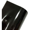 12"x60" 7D Premium High Gloss Black Carbon Fiber Vinyl Car