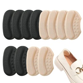 Heel Grips 12Pcs Heel Cushion Pads, Anti Slip Shoe Filler Inserts for Shoes Too Big & Loose Shoes, Heel Grips for Ladies Shoes, Shoe Size Reducer Inserts for Men Women, Prevent Blisters & Slipping