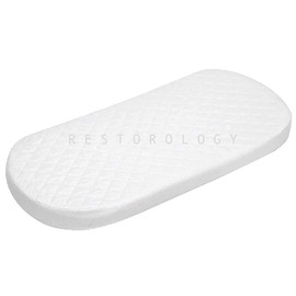 BUY ALL HERE Pram and Moses Basket Mattress – Super Soft & Dry Effect HQ Foam Mattress| Breathable | Hypoallergenic | Size 70 x 30 x 04 CM