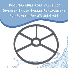 Southeastern Accessory Pool Spa Multiport Valve 1.5" Diverter Spider Gasket Replacement for Pentair(R)* 271104 G-416 | 5-1/4" Outside Diameter, 3/4" Inside Diameter Center Hole, 1/4" Gasket Thickness
