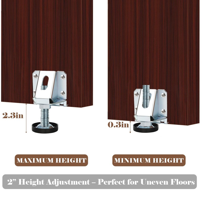 Celuisiva Heavy Duty Leveling Feet, 4 Pack Adjustable Furniture Levelers