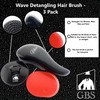 Wave Detangling Brush Set for Curly Hair, Thick, Straight &