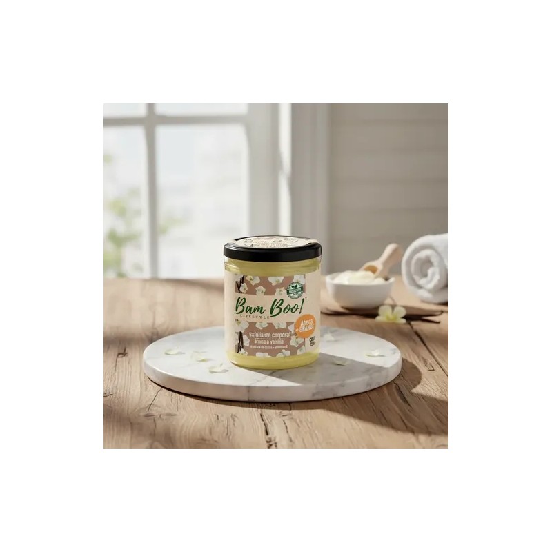 Exfoliante Corporal Base Aceite Aroma Vainilla 250g Bam Boo!