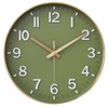 HZDHCLH 25 cm Silent Wall Clock without Ticking Sweeping Second