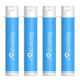 Waterdrop Personal Water Filter Straw,Portable Camping Filtration System,4 Packs