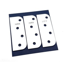 Door Hinge Shims (Set of 3) Hinge Spacer For Interior and Exterior Door Alignment - for 3.5", 4" and 4.5" Standard Hinges (3mm thick, White, 4-inch)
