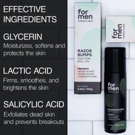 Seroflora Para Hombres Solución De Protuberancias De Afeitar