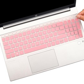 Keyboard Cover for 15.6 17.3 HP Laptop 17-cn 17-cp 15-fc 15-fd 15-eg 15-eh 15-er Series 15-fc0025dx 15-fc0093dx 15-fd0083wm 15-fd0107dx 15t-fd000/fd100 15t-eg300 17t-cn300/cn400 17-cn 17z-cp-Palepink