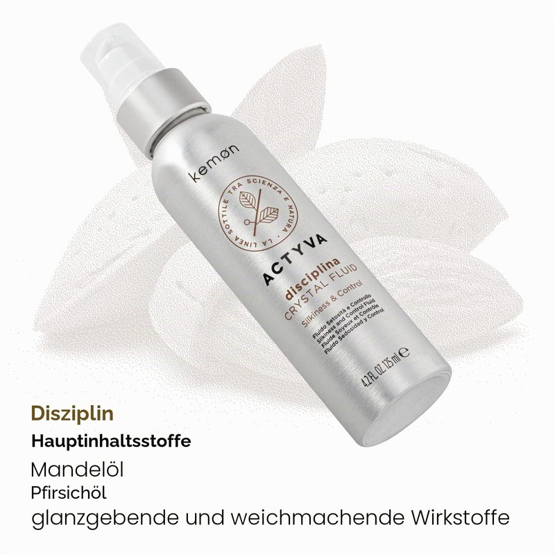 Kemon - Disciplin Crystal Fluid, Anti-Frizz Liquid for Unruly Hair,