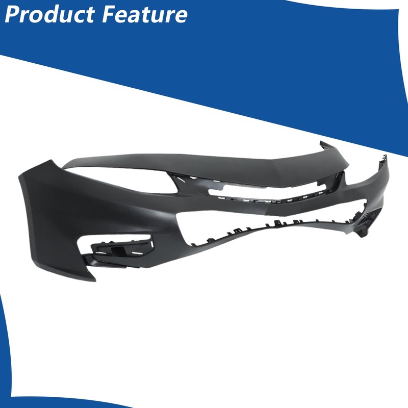 WFLNHB Primered Front Bumper Cover Replacement for Malibu 2016 2017