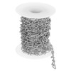 sourcing map 16.4Feet Aluminum Link Chain, Link Cable Chain Twist