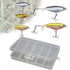 SupRovare Artificial Bait Pike, Fish Bait for Zander Perch Trout Wobbler Swimbait, Freshwater Saltwater Fishing Accessories, Fishing Lure Fish Fishing Set, Fishing Gift for Men