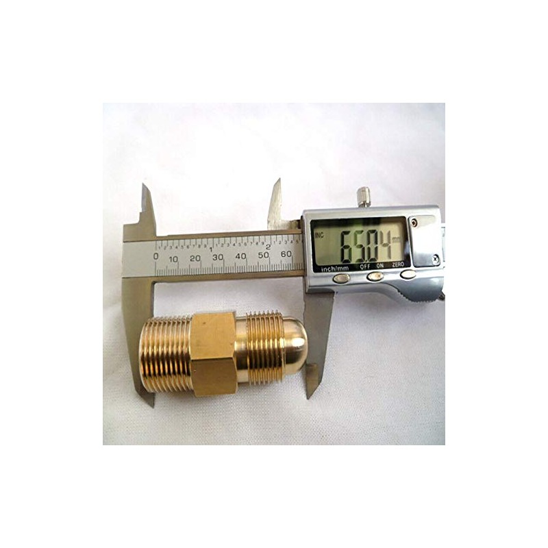 SUPERTOOL CO2 Adapter 2PCS Cylinder Adaptor RH Thread Argon Adaptor