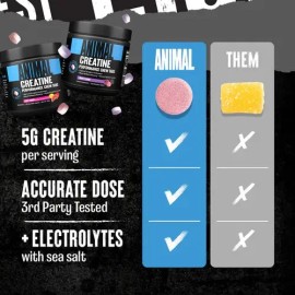 Creatina Deportiva Animal Recovery Tabletas Masticables Sabor Uva                                                                                     
