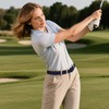 JASGOOD Women Woven Elastic Belt，Casual Stretch Braided Golf Adjustable 1.3