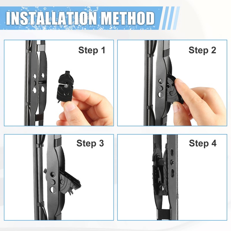 ACROPIX Universal Front Wiper Blade Arm Adapter Clip Type D