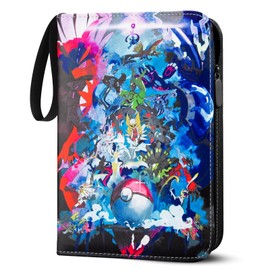 Scrapbook for Cards, 50 Pages 400 Cards Capacity Trading Card Album, PU Portable Waterproof Card Holder, Cards Book Book Folder