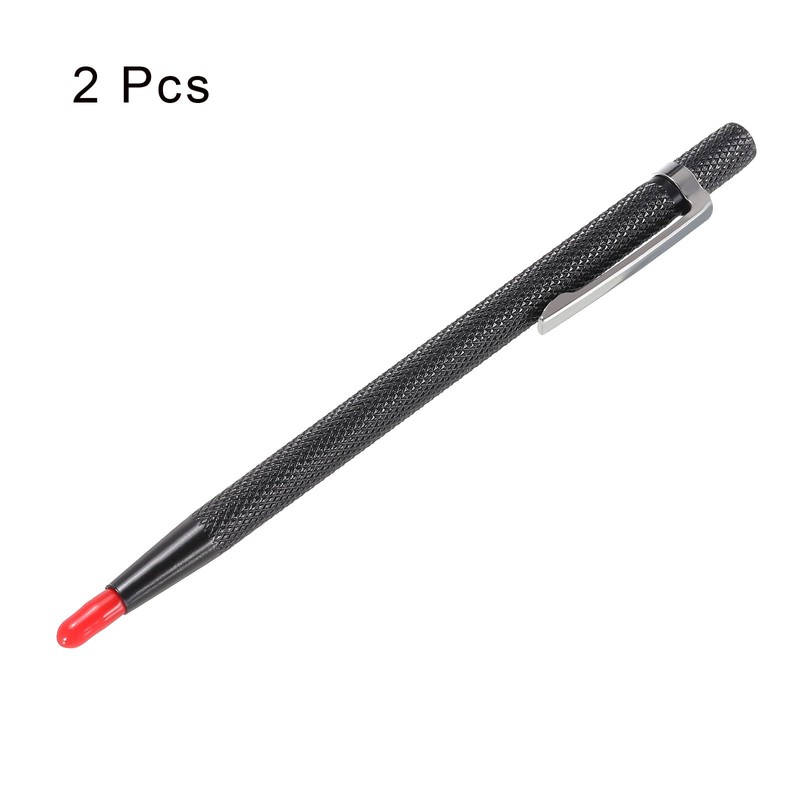 HARFINGTON 2Pcs Tungsten Carbide Tip Scriber with Clip Alloy Etching