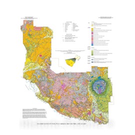 Historic Pictoric Map : Down to Earth at Big Bend Ranch State Park, Texas: geologic map and Trail-Side Geology, 2002 Cartography Wall Art : 24in x 30in