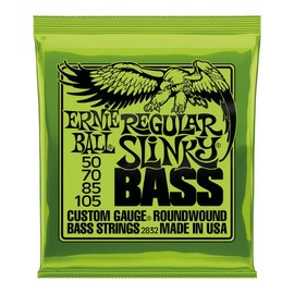 Ernie Ball Regular Slinky Nickel Wound Bass Guitar Strings, 50-105 Gauge (P02832)