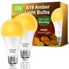 Eastiya Amber Sleep Light Bulbs: 3W Amber Warm Light Bulb