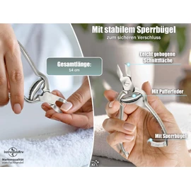Solingen Nail Clippers 14 cm for Medium to Strong Toenails