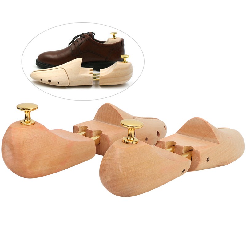 2Pcs Wood Anti Deformation Anti Wrinkle Adjustable Women Men Shoe