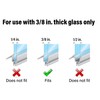 Prime-Line M 6258 Frameless Shower Door Bottom Seal for 3/8