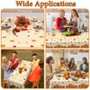 Thanksgiving Tablecloth Disposable Plastic Fall Tablecloth 2 Pcs Fall Leaves