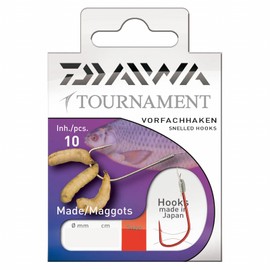 Daiwa Tournament Madenhaken Vorfachhaken 50cm 10Stk., Size 12