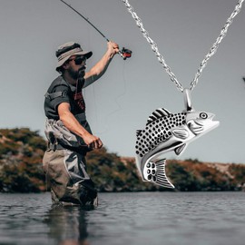 Dletay Fish Cremation Jewelry for Ashes Memorial Ashes Keepsake Necklace Urn Necklace Pendant