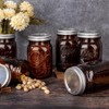 WELLIFE Amber Mason Jars, 9 Pack wide mouth mason jars