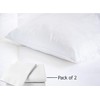 HOUSE OF THREADS White Pillow Cases 2 Pack - Premium