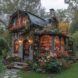 BYGFHLYW Diamond Art Painting Kits for Adults, Cabin in The Woods 5D Diamond Painting Dots Art Kits for Adults Beginner, DIY Full Round Gem Crystal Art Paint by Diamond, Home Wall Decor 14x 14 in