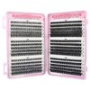 570 Pieces Cluster Lashes Kit, 30-40-50-60-80-100D DIY Lash Clusters, Fluffy