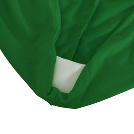 Obstal 6ft Stretch Spandex Table Cover for Standard Folding Tables - Universal Rectangular Fitted Tablecloth Protector for Wedding, Banquet and Party, 72L x 30W x 30H Inches, Emerald Green, 2pc