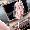 Mini Car Duster Brush, Extendable Microfiber Dusting Tool with Comfortable