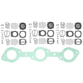 Triple Carburetor Kit with Base Gasket Compatible with Kawasaki 900 ZXI & STX 11060-3753 Jetski