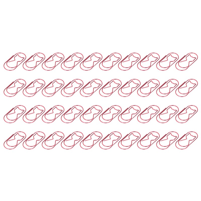 4 Box Cute Cat Paper Clip Fun Shaped Plated Surface