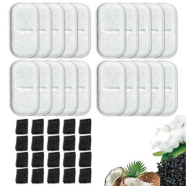 20 Pcs Cat Water Fountain Filter Compatible with 3.2L & 2L Water Dispenser