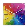Constantplanet Square Glass Wall Clock Silent - Analog Wall Clock